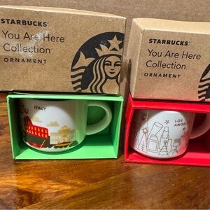 Starbucks Italy and Los Angeles Espresso Cups